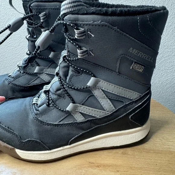 Merrill Snow Crush Kids Winter Snow Boots - Picture 4 of 9